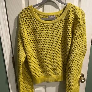 J.Crew pointelle boatneck sweater EUC